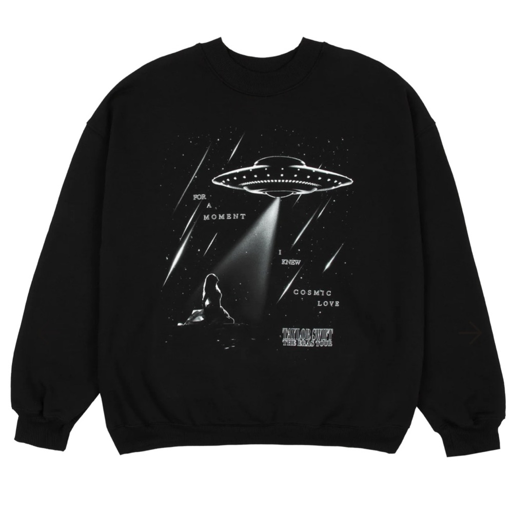 NEW Taylor Swift Eras Tour Down Bad Live Photo Oversized Crewneck - YOUTH MEDIUM